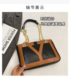 High-End Luxury Elegant Tote Bag For Women Shopper Messenger Purse Solid Color Commuter Use Large Capacity