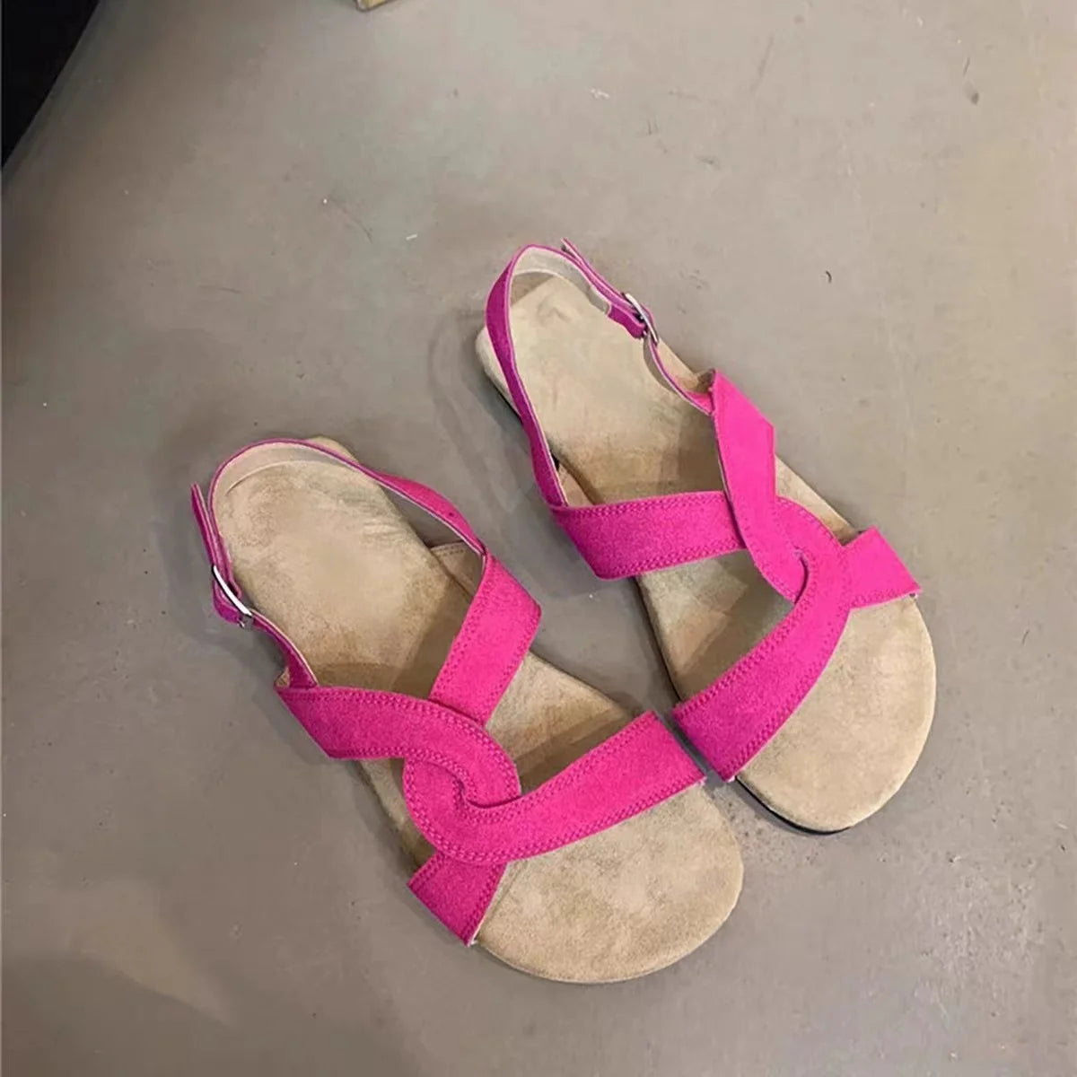 2025 New Summer Barefoot Leather Flat Sandals for Women Men Shoe with New MInimalist Soft Sole Light Weight Sandalias De Mujer