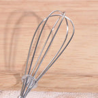 Kitchen Tools Multifunction Stainless Steel Egg Beater Wooden Handle Portable Hand Egg Beater Useful Manual Egg Beater Cooking