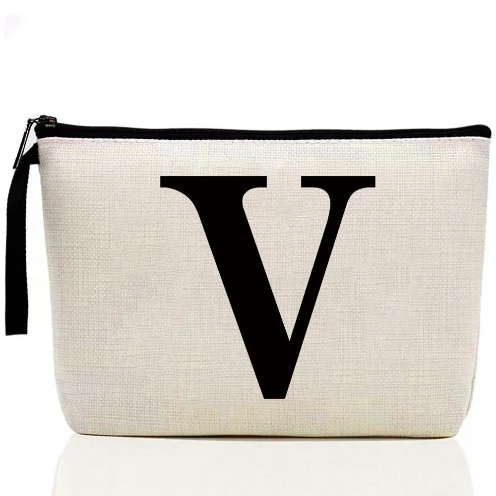 Ladies Makeup Bag Letter Print pattern Classic Coin Purse Organizer Bag Pouches for Travel Bags Pouch Women Storage Cosmetic Bag