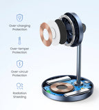 Magnetic Wireless Charger Stand 20W Max 2-in-1 Charging Stand For iPhone 16 15 Pro Max/iPhone 14/AirPods Fast Charger