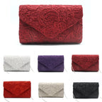 Ladies Lace Wedding Wallet Evening Party Purse Handbags Clutch Bag Messenger Bag