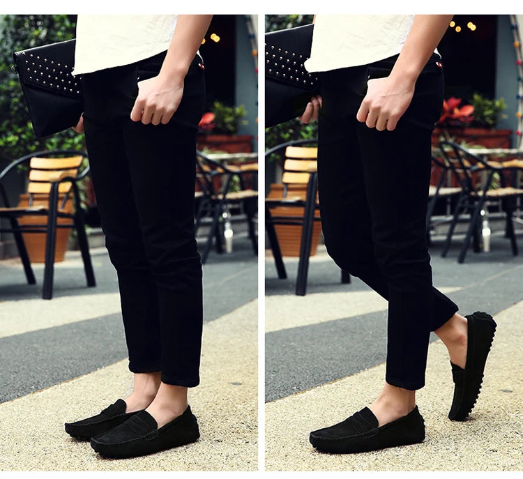 Shoes Men Casual Shoes Fashion Men Shoes Genuine Leather Men Loafers Moccasins Slip on Men Flats Male Driving Shoes