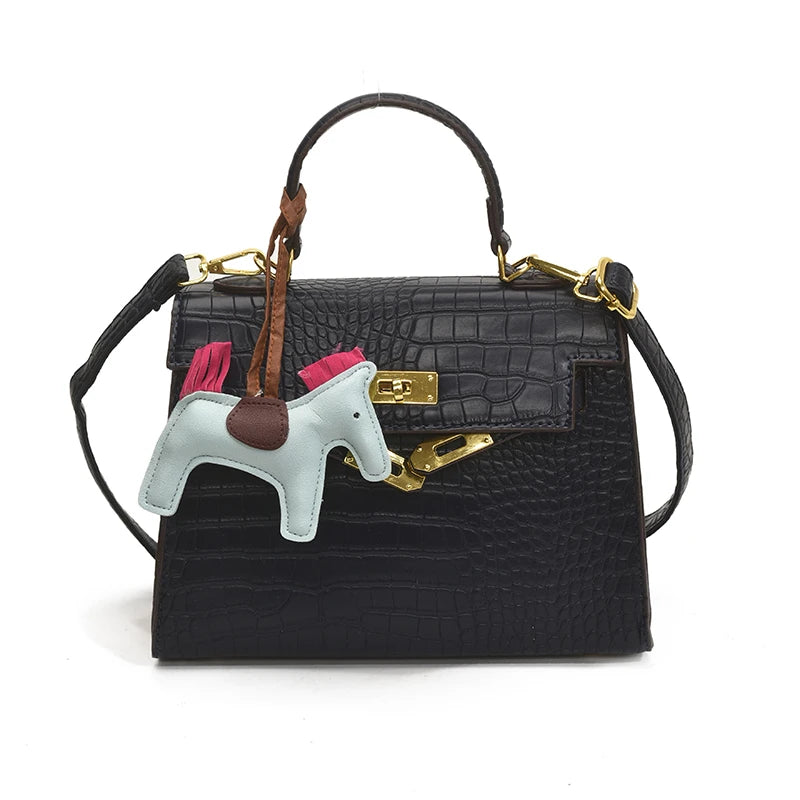 Premium Leather Crossbody Bag For Ladies, Fashionable Shoulder Messenger Purse Designer Tote Handbag Women Chic