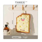 Cute Cartoon Hand Towel Hanging Kitchen Hand Wipe Quick Dry Wipe Three Layers of Thickened Coral Flannel Towel Handkerchiefs