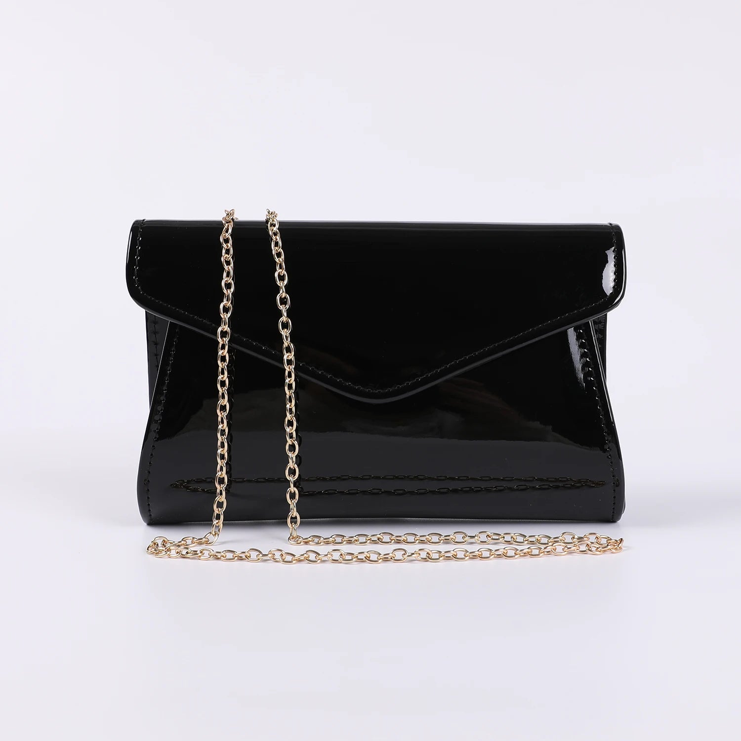 Lady PU Evening bag Patent leather Hand bag flash contracted bag in Europe and the party bag Purse