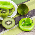 Fast Fruit Kiwi Cutter Peeler Slicer Kitchen Gadgets Stainless Steel Kiwi Peeling Tools Kitchen Creative Fruit Peeler