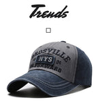 Four Seasons Men's Baseball Cap Casual Wash Embroidered Cap Curved Brim Bowler Sun Hat Official Website