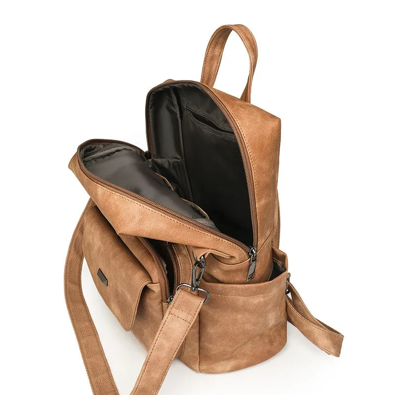 Backpack Purse for Women Fashion Leather Backpack Purse Designer Casual Travel College Backpack Convertible Shoulder Bag