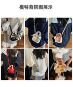 2025 Quilted Lady Dior Style Purse, Luxury Mini Chain Crossbody Shoulder Handbag