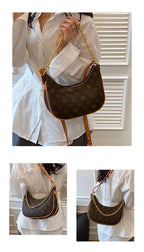 Luxury Leather Tote Bag For Women Designer Crossbody Shoulder Handbag Elegant Ladies Messenger Purse Stylish Classic