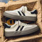 Men's trendy popular Leisure shoes versatile soft leather for Men Sneakers Man Low-top wear-resistant sports walking Footwear