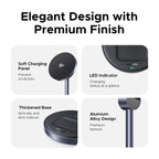 Magnetic Wireless Charger Stand 20W Max 2-in-1 Charging Stand For iPhone 16 15 Pro Max/iPhone 14/AirPods Fast Charger