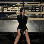 Women's Fitness Short Jumpsuits Long Sleeve Training Overalls One-Piece Sporty Suits Workout Romper Gym Clothing Woman Tracksuit