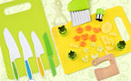 13 Pieces Montessori Kitchen Tools for Toddlers-Kids Cooking Sets Real-Toddler Safe Knives Set for Real Cooking with Plastic