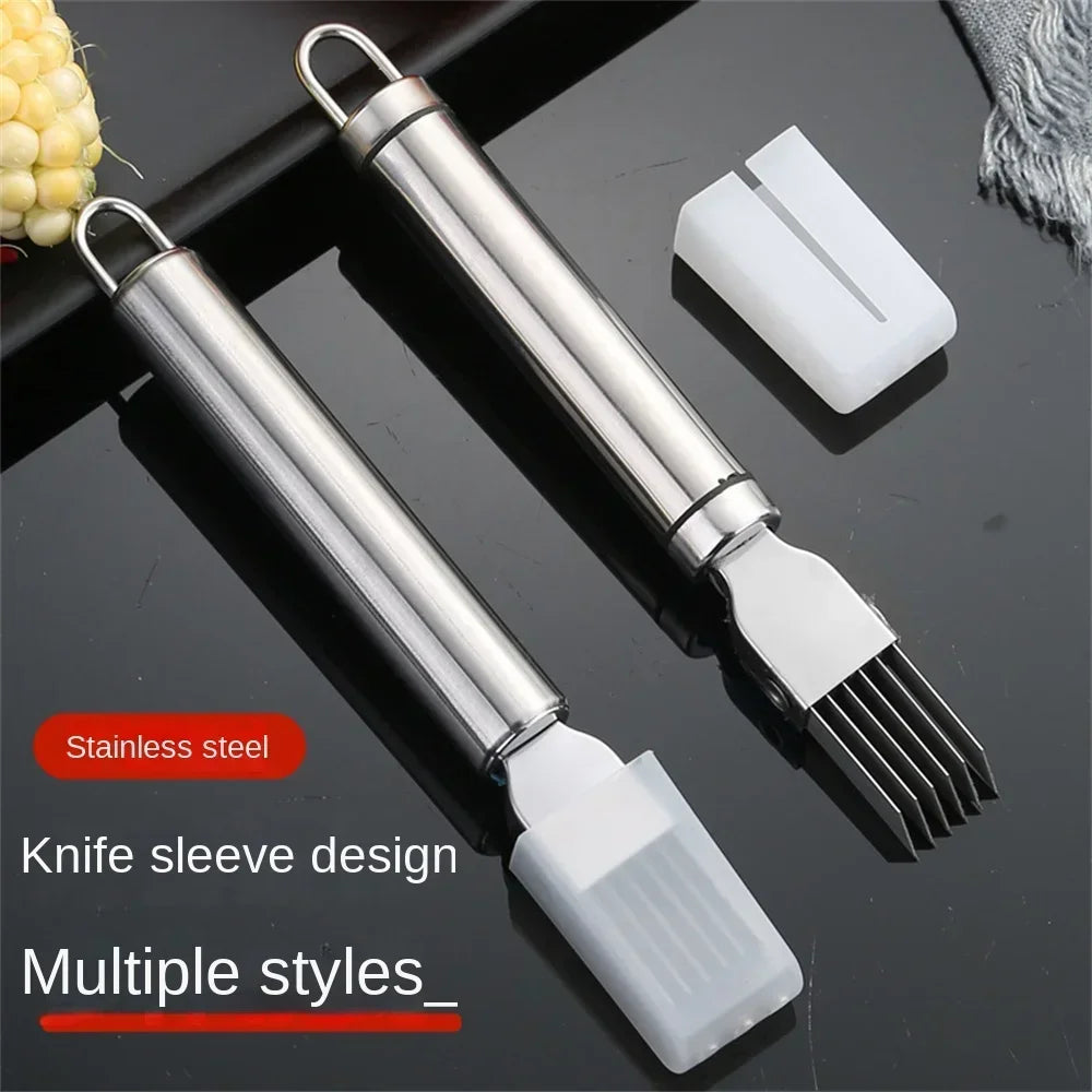 Kitchen Shred Onion Slicers Multi-Purpose Stainless Steel Chopped Green Onion Knife Kitchen Gadgets for Green Onion Cutter Tools