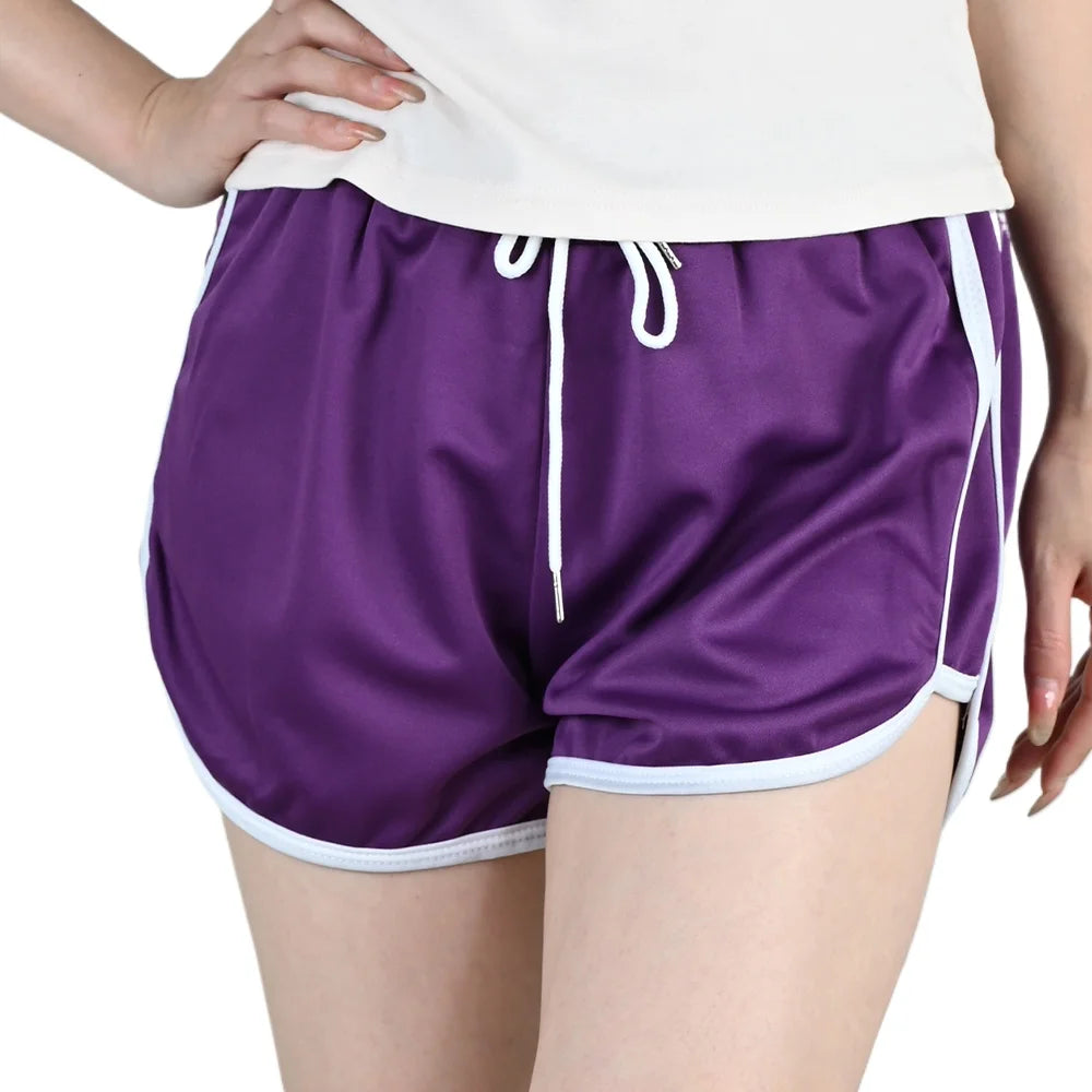 Women's Sports Shorts With Drawstring S-3XL Girl Fitness Running Yoga Shorts Breathable Woman Quick-Dry Casual Athletic Pants
