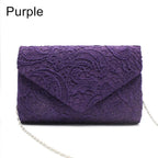 Ladies Lace Wedding Wallet Evening Party Purse Handbags Clutch Bag Messenger Bag