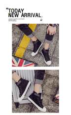 Men High Top Casual Shoes Fashion Breathable Canvas Shoes for Men Comfortable Lace-up Walking Shoes Non-slip Women Sneakers New