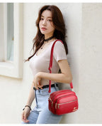 Luxury Ladies Handbag Sac High Quality Soft Leather Purse Fashion Women Shoulder Messenger Bag Multi-pocket Wear-resistant Bag