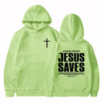 Jesus Saves John 3:16:17 Hoodies Christian Bible Verse Sweatshirts Men Women Clothes Winter Comfortable Pocket Pullovers Graphic
