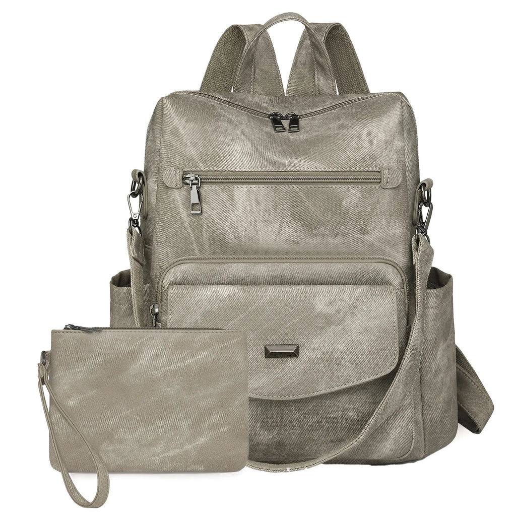 Backpack Purse for Women Fashion Leather Backpack Purse Designer Casual Travel College Backpack Convertible Shoulder Bag