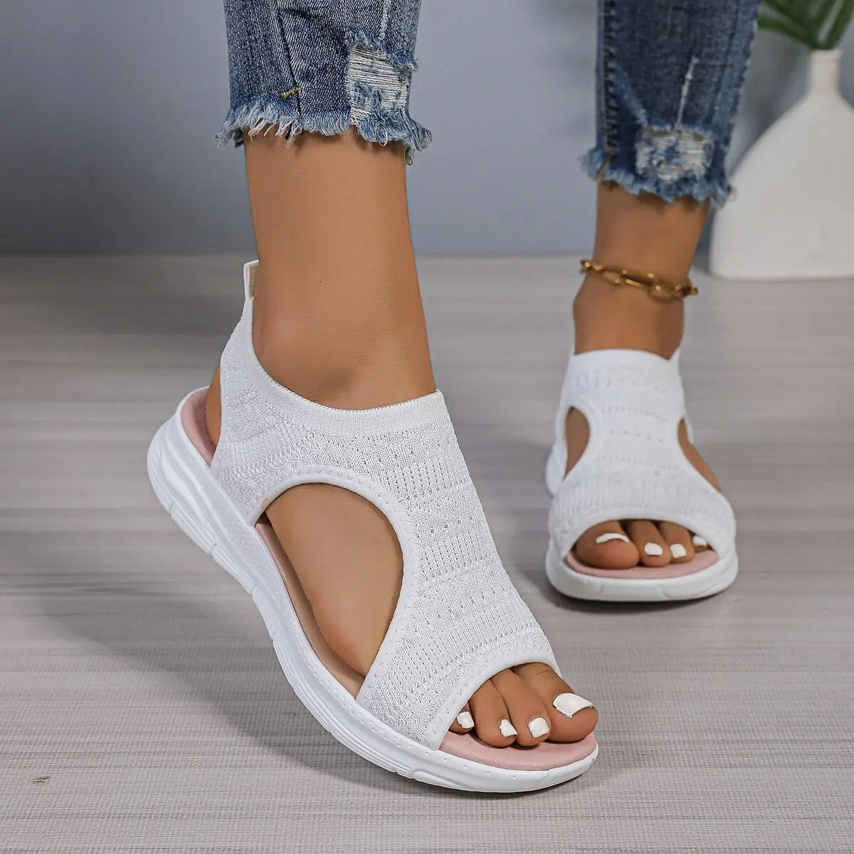Women's Shoes Summer 2025 Comfort Casual Sport Sandals Women Beach Wedge Sandals Women Platform  Roman Sandals