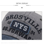 Four Seasons Men's Baseball Cap Casual Wash Embroidered Cap Curved Brim Bowler Sun Hat Official Website