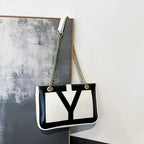 High-End Luxury Elegant Tote Bag For Women Shopper Messenger Purse Solid Color Commuter Use Large Capacity