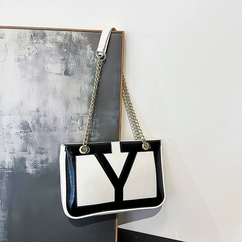 High-End Luxury Elegant Tote Bag For Women Shopper Messenger Purse Solid Color Commuter Use Large Capacity