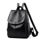 Ladies Bookbag Rucksack Women Large Capacity Backpack Purses High Quality PU Leather Female Vintage School Bags Travel Bagpack