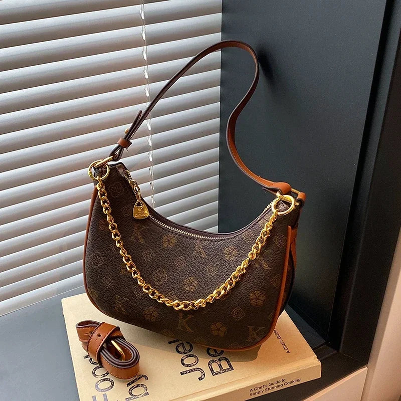 Luxury Leather Tote Bag For Women Designer Crossbody Shoulder Handbag Elegant Ladies Messenger Purse Stylish Classic