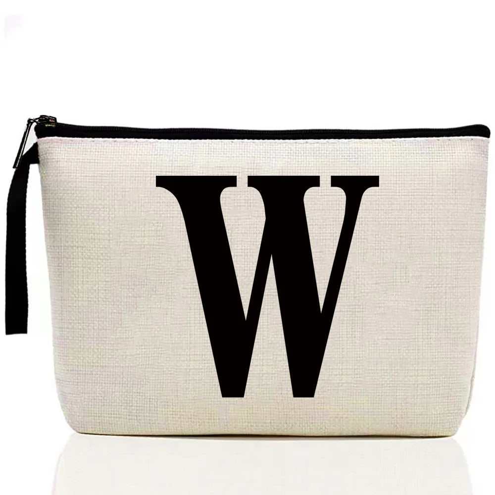 Ladies Makeup Bag Letter Print pattern Classic Coin Purse Organizer Bag Pouches for Travel Bags Pouch Women Storage Cosmetic Bag