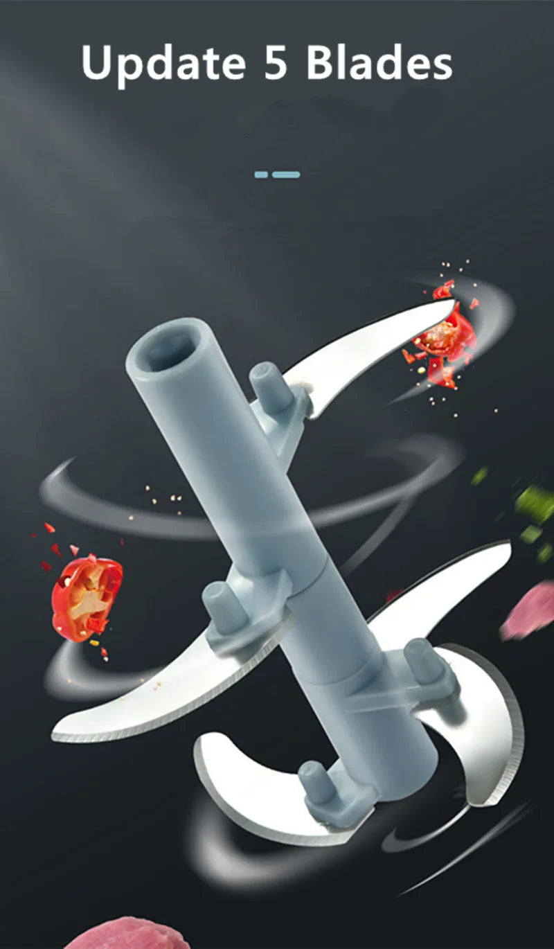 500/900ML Manual Meat Mincer Garlic Chopper Hand Pull Press Crusher Vegetable Grinder Chili Onion Cutter Kitchen Cooking Tools