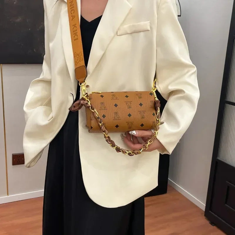 Luxury Ladies Crossbody Purse - Designer Leather Shoulder Bag Elegant Handbags Women Tote Fashionable