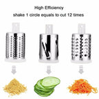 Multifunctional Roller Vegetable Cutter Hand Crank Home Kitchen Shredder Potato Grater