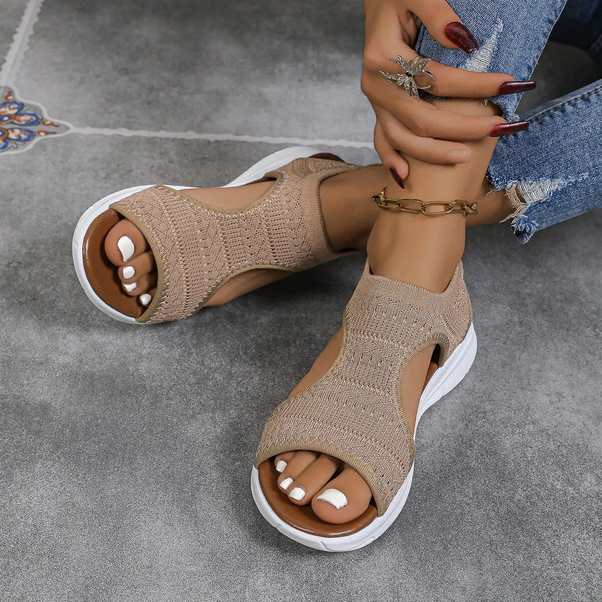 Women's Shoes Summer 2025 Comfort Casual Sport Sandals Women Beach Wedge Sandals Women Platform  Roman Sandals