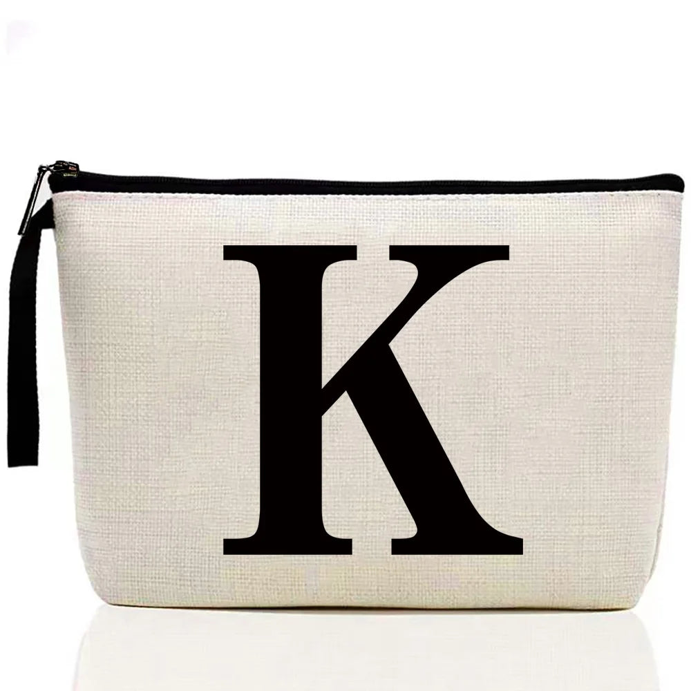 Ladies Makeup Bag Letter Print pattern Classic Coin Purse Organizer Bag Pouches for Travel Bags Pouch Women Storage Cosmetic Bag