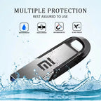 Xiaomi 2TB USB Flash Drive Pen Drive 1TB Memory Waterproof U Disk High-Speed USB 3.2 Data Transmission Metal USB Flash Drive OTG