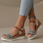 Women Sandals Summer Casual Luxury Flat Sandals Platform Shoes for Women 2025 New Designer Fashion Sandals Sandalias De Mujer