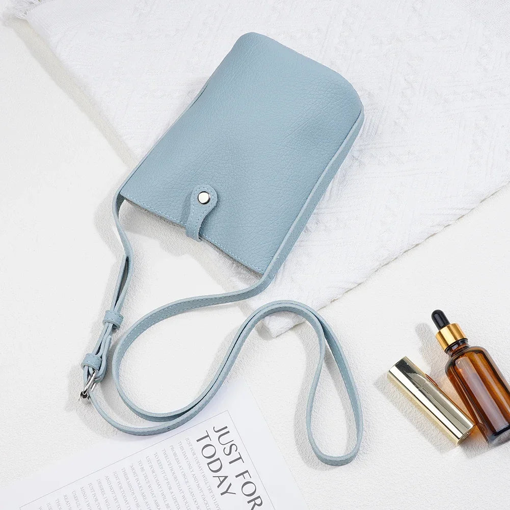 Soft Pu Leather Women Handbags Fashion Large Capacity Crossbody Bags Small Shoulder Bags Ladies Phone Purse Female Solid Flap