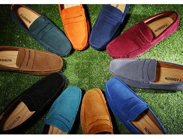 Shoes Men Casual Shoes Fashion Men Shoes Genuine Leather Men Loafers Moccasins Slip on Men Flats Male Driving Shoes