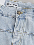 Skirts for Women Sexy Slim Solid Colour Pockets Spliced 2024 Summer Casual Femme High Waist Wrap Hip Mini Short Denim Skirt