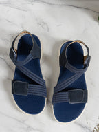 High Quality Brand Women's Sandals Hot Selling 2025 Summer New Elastic Band Fashionable Flat Casual Outdoor Sandals for Women