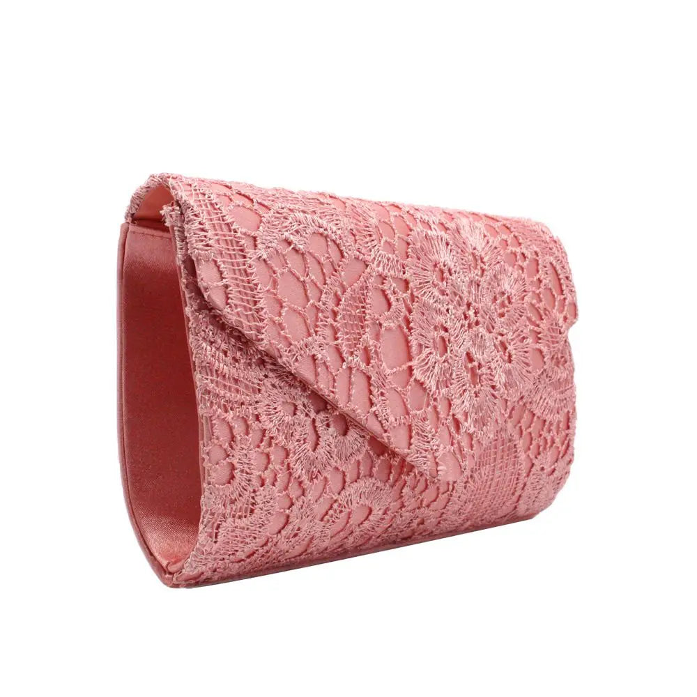 Ladies Lace Wedding Wallet Evening Party Purse Handbags Clutch Bag Messenger Bag