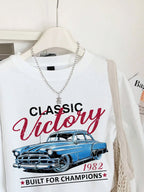 Keep Classic Alive And Car Printing Hoodies Women Autumn Casual Soft Hoodie Fashion Oversize Hoody Versatile Warm Fleece Hooded