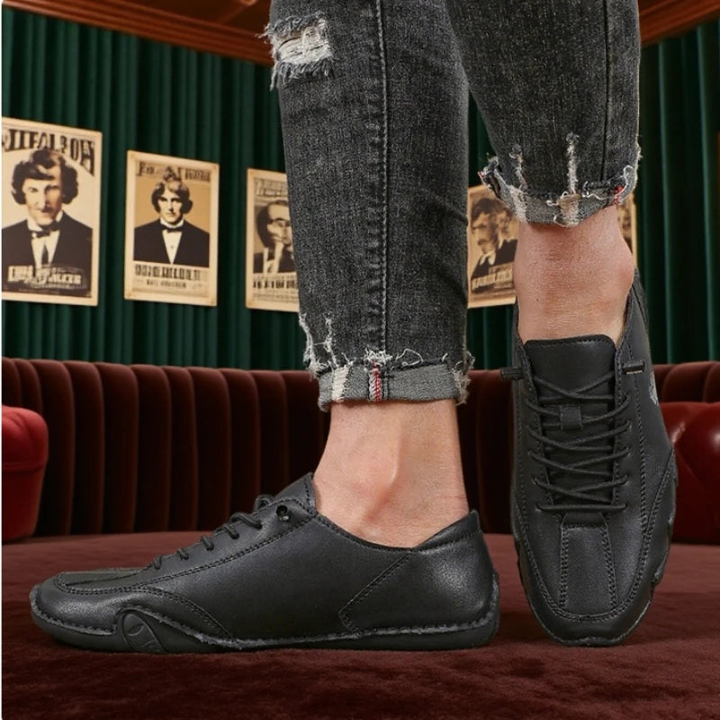 Shoes for Man Fashion Brand Loafers Soft Soled Comfortable Casual Walking Shoes Non Slip Khaki Work Mens Shoe Zapatillas Hombre