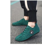 MAEDEF Men's Loafers Lightweight Driving Casual Thin Bottom Flats Shoes Soft Sole Comfortable Non Slip Lace-up Walking Shoes Men