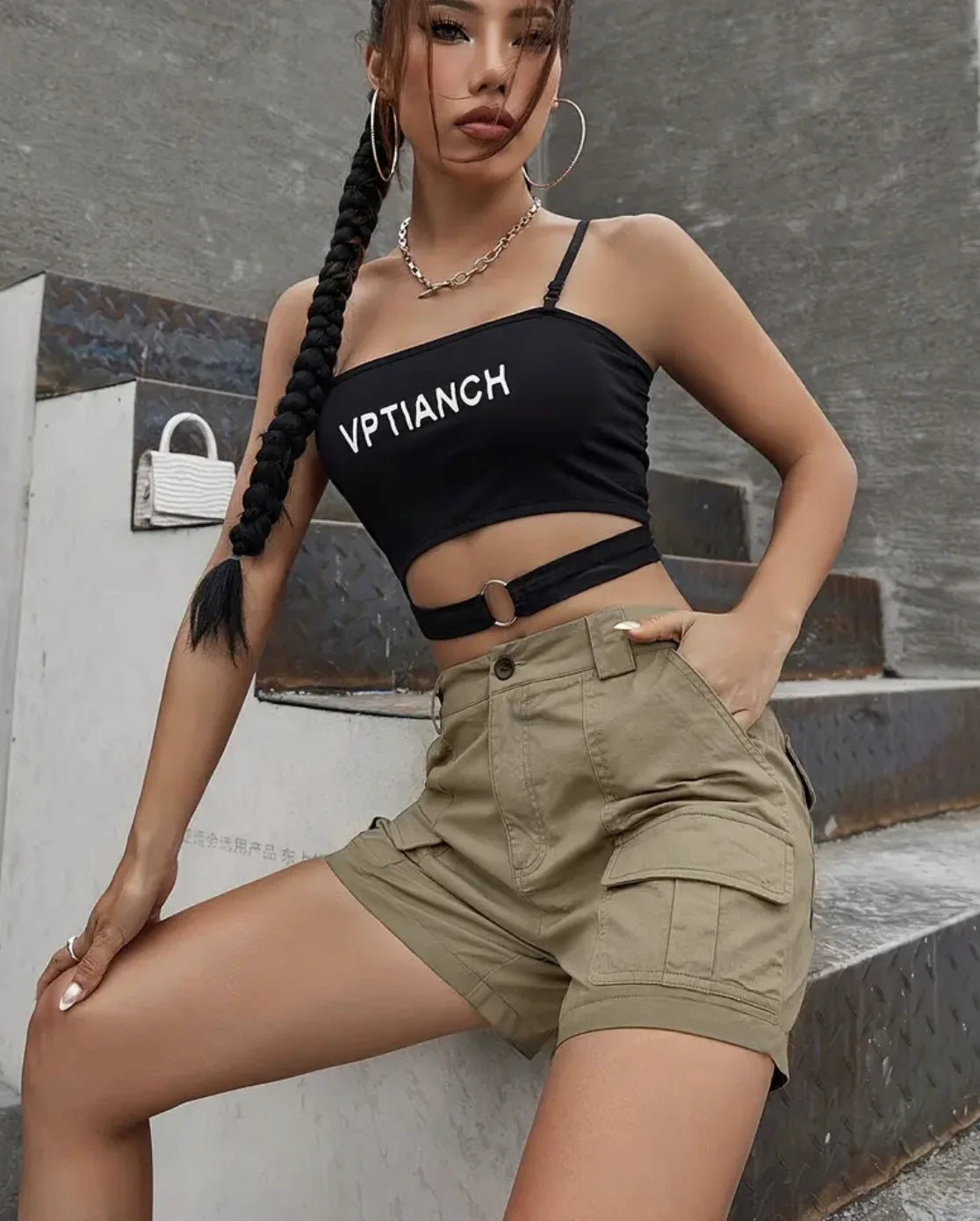 Womens clothing oriented elegant vacation casual fashion outdoor sports solid color European American Korean workwear shorts