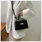 Women's Plaid Crossbody Bag PU Leather - Lightweight Shoulder Purse for Office, Commute & Travel 크로스백
